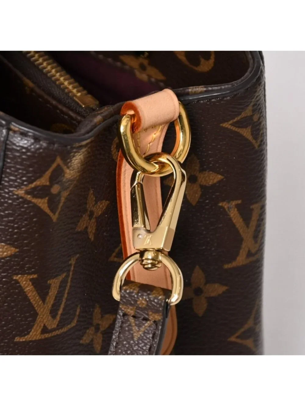 Louis Vuitton Montaigne BB Monogram Handbag Brown